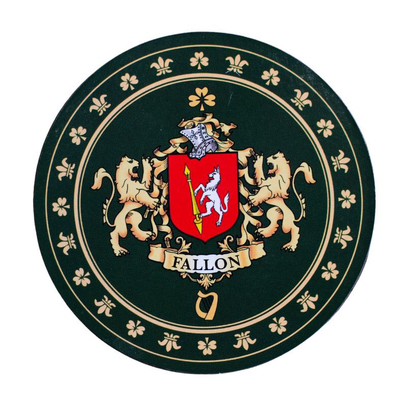 Heraldic Family Crest Coaster
